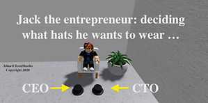 Jack the Entrepreneur trying to pick hat