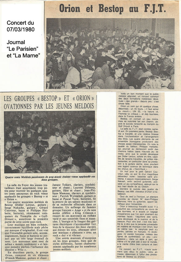 le Parisien et la Marne 7 mars 1980