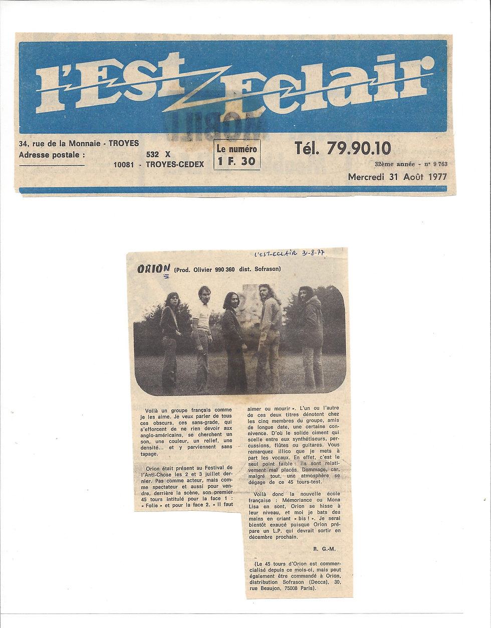 journal Est eclair 31081977
