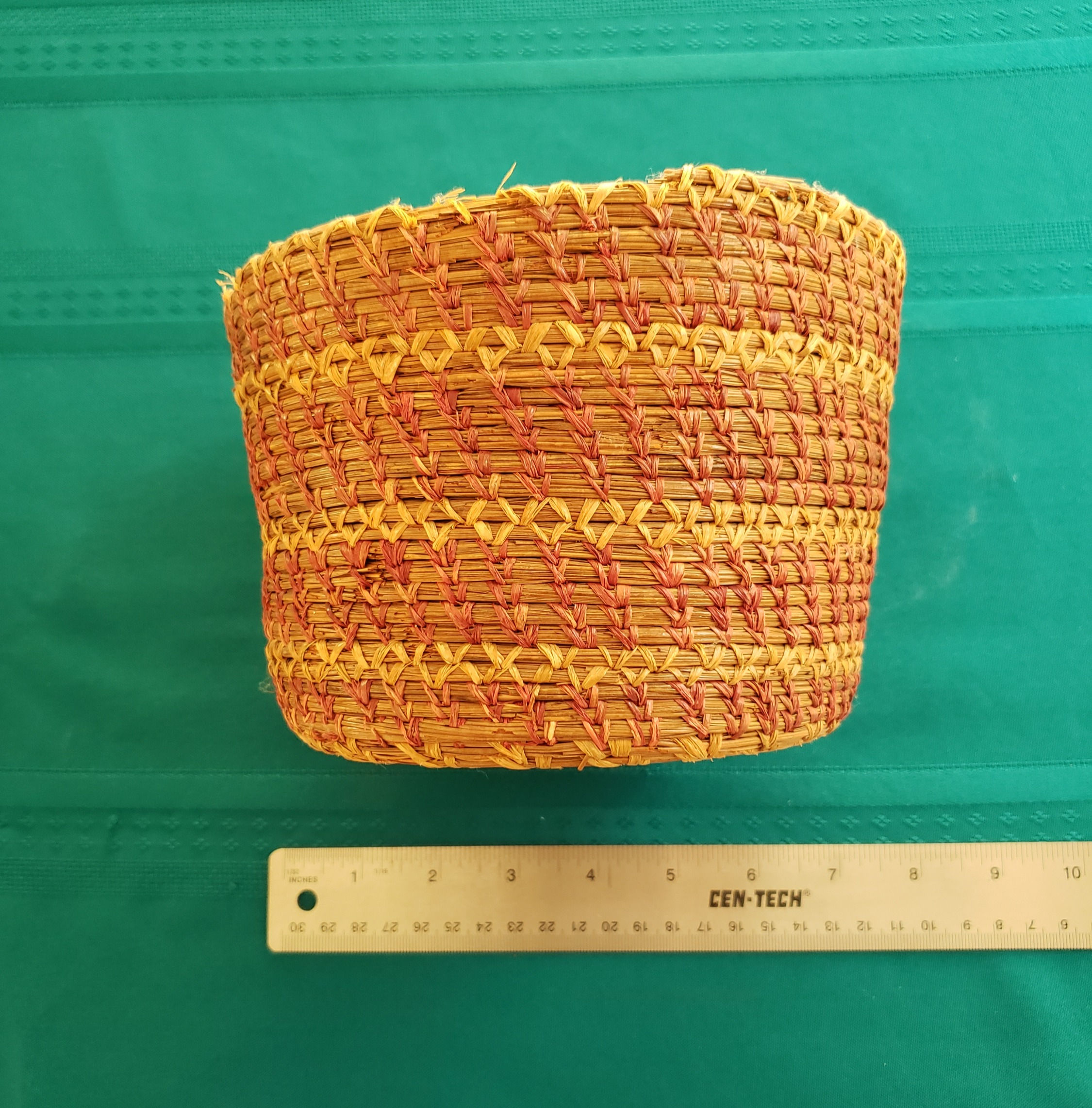 Antique Pine Needle Basket