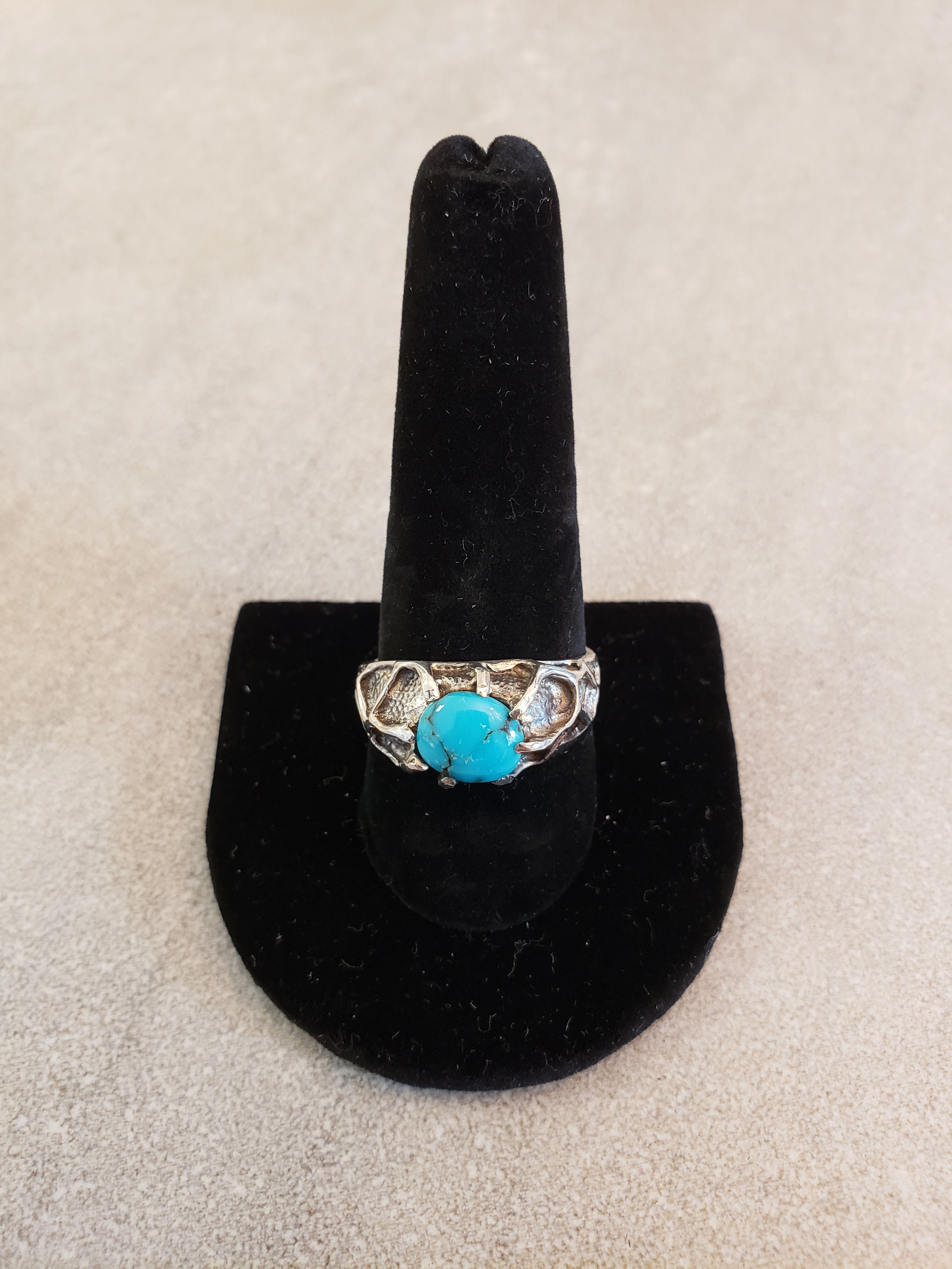 Vintage Sterling Silver and Turquoise Ring
