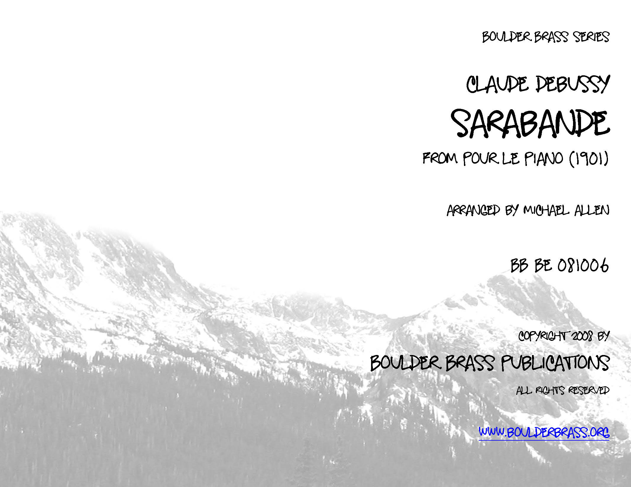 Sarabande from Pour le Piano