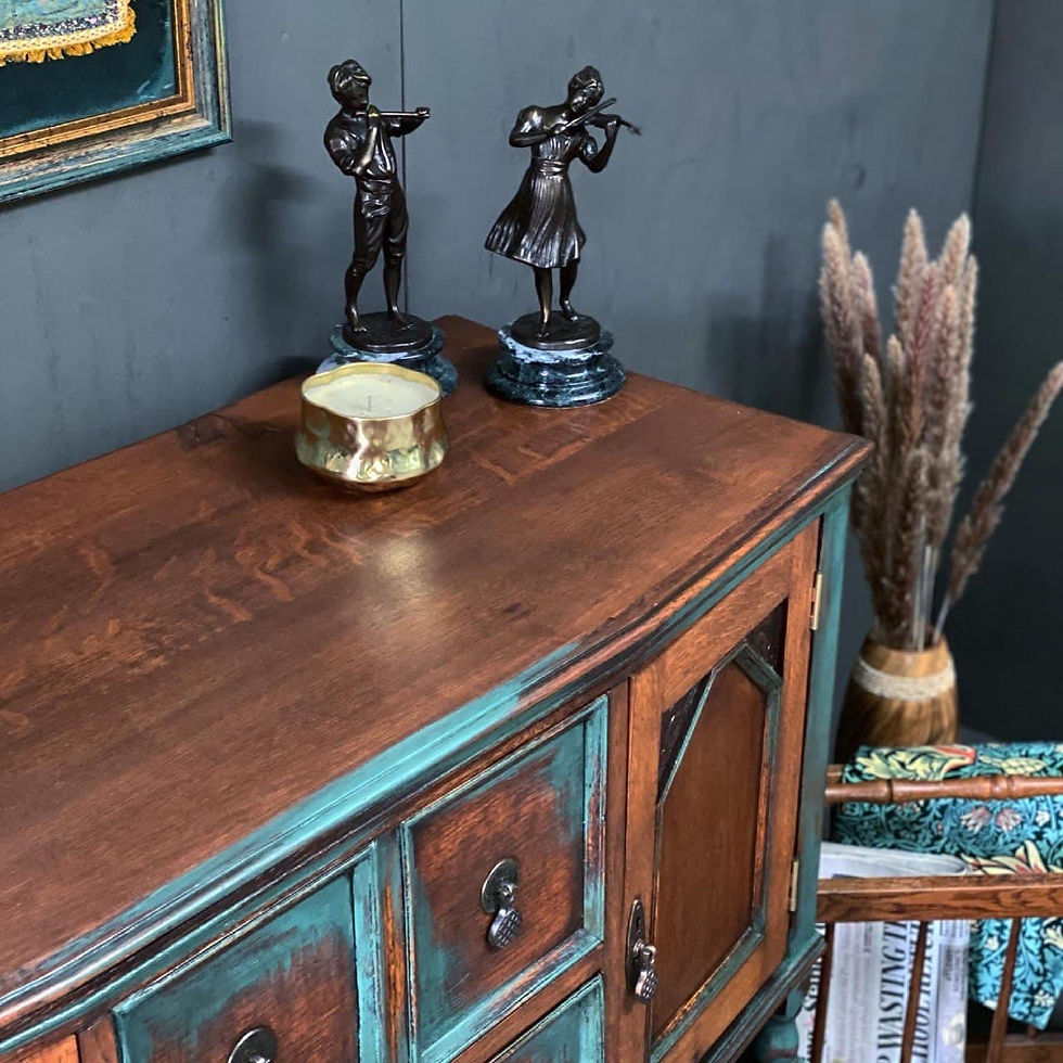 Thumbnail: Blue Velvet Sideboard - 2116