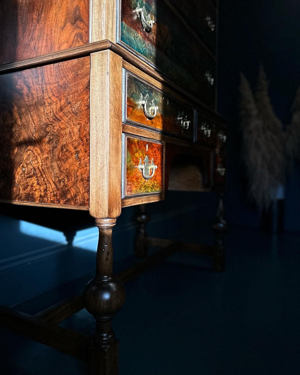 Thumbnail: Four Seasons Tall Boy - Chest on Stand - 2302