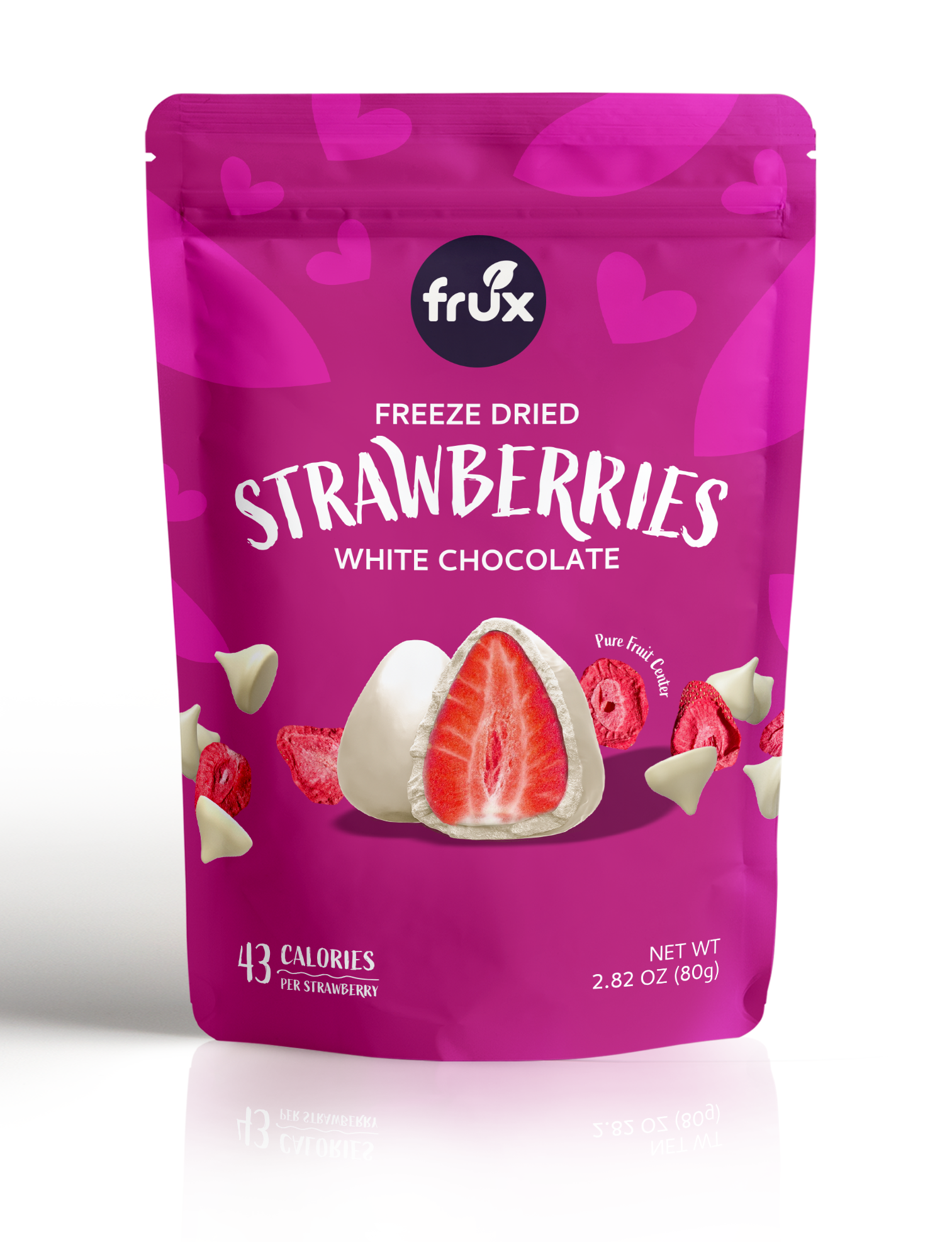 Frux Strawberries Beyaz Çikolata 80G