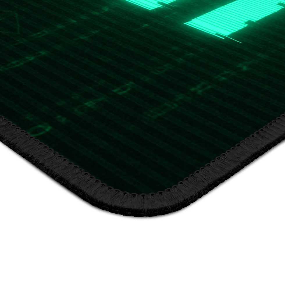 Thumbnail: Glowing 'AMI' Cyber Matrix Gaming Mouse Pad – Neon Tech Desk Mat for Gamers