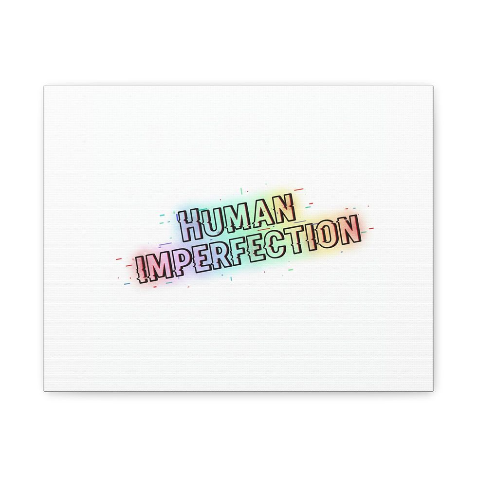 Thumbnail: Human Imperfection Canvas | Analog Error glitch art, retro tech static