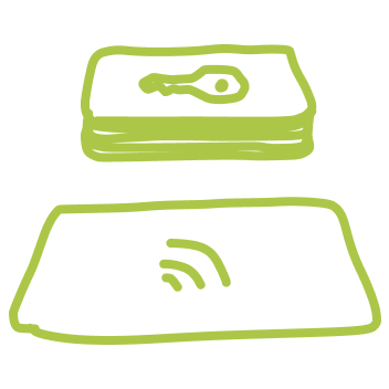 Illustration of Stones Throw keycards