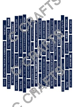 8 Word tags Blue