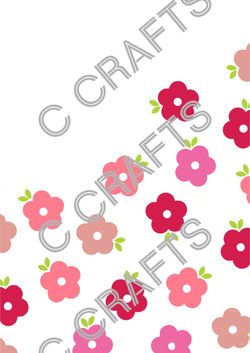 84 Pink shaded flower print 2