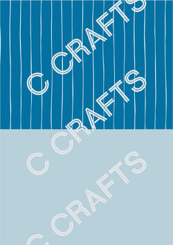 48 Half Plain w/Dark Blue Stripes