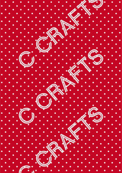 70 White dots in red