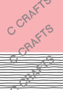 254 Plain Pink Black Stripes