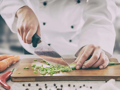 Chef Chopping food