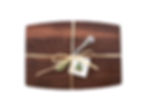 Walnut Cheese Board with Metal Cheese Spreader Knife