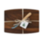 Solid Walnut Cheese Serving Board with Cheese Knife - Alder Finish Handle