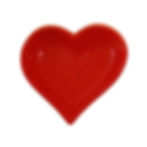 Thumbnail: Set of Four Small Red Heart Shaped Bowls