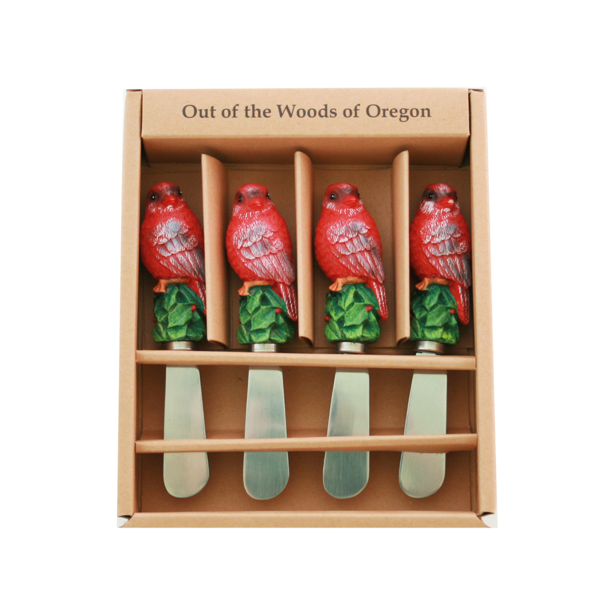 Cardinals Set of 4 Spreader Knives