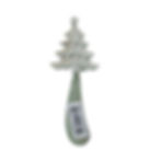 Cheese and Butter Spreader Knife - Metal Christmas Tree back