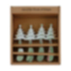 Set of 4 Cheese and Butter Spreader Knives - Metal Christmas Trees