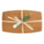 Alder Pate Board with Cheese Spreader - Christmas Tree