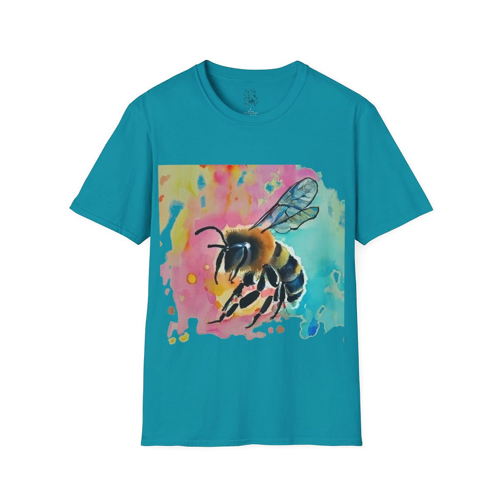 Thumbnail: Rainbow Bee Unisex Softstyle T-Shirt
