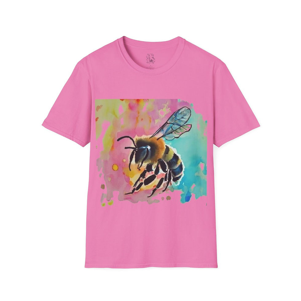 Thumbnail: Rainbow Bee Unisex Softstyle T-Shirt