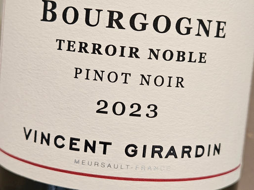Trygg og matvennlig Bourgogne i basis – Vincent Girardin Terroir Noble Pinot Noir 2023.
