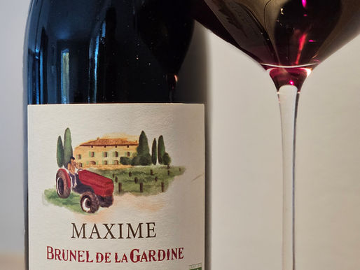 Maxime Brunel de la Gardine Côtes du Rhône 2023 – økologisk Rhônevin i basisutvalget til helgens mat