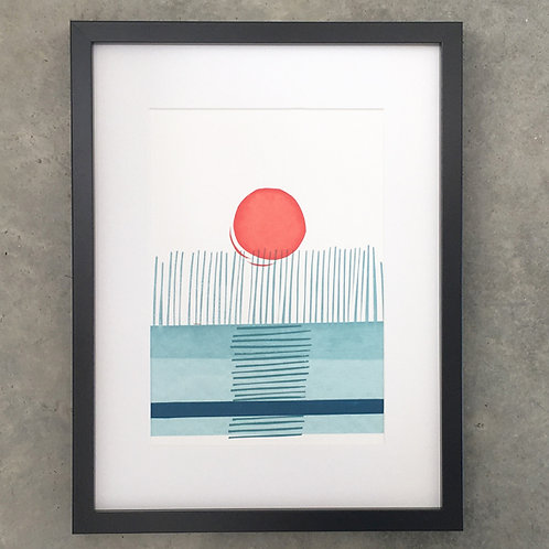 Turquoise Reeds I