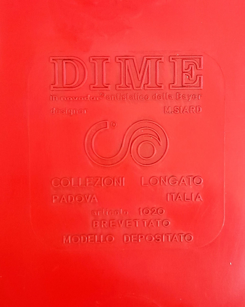 Miniatura: Carrello Dime rosso di Marcello Siard per Collezioni Longato Padova,70s