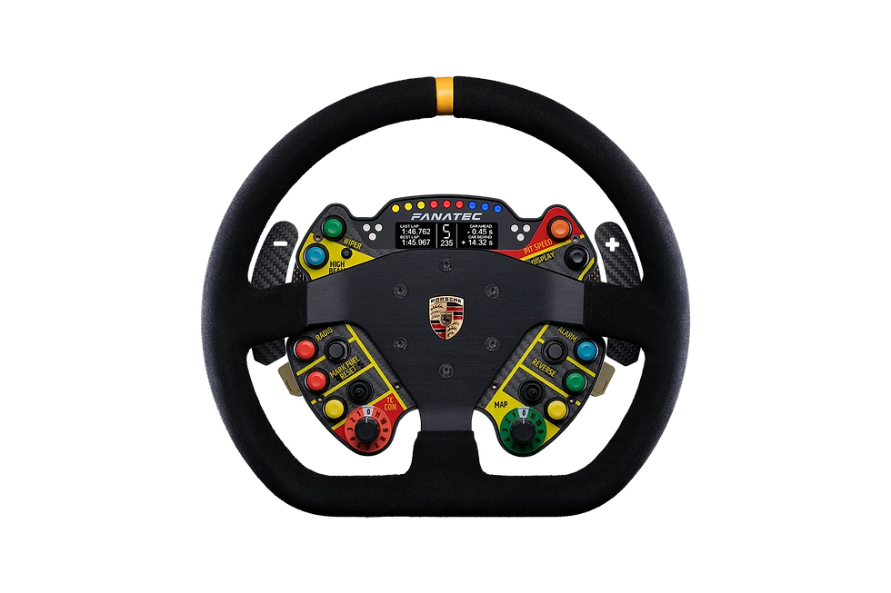 Podium Steering Wheel Porsche 911 GT3 R - for PC / Playstation - USD $774.99 (available in Suede or Leather)