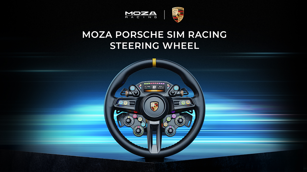 Moza's Porsche Sim Racing Steering Wheel from Gamescom August 2025