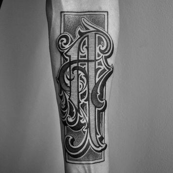 Rae Primo tatuaggio scritta lettering milano italia