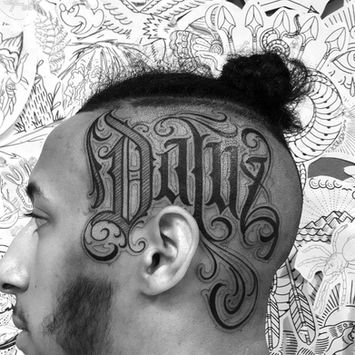 Rae Primo tatuaggio scritta lettering milano italia