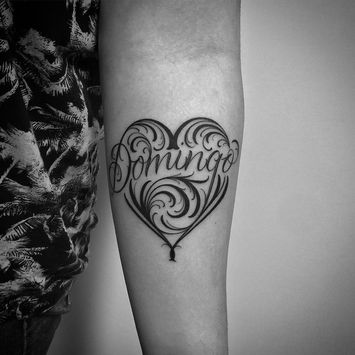 Rae Primo tatuaggio scritta lettering milano italia