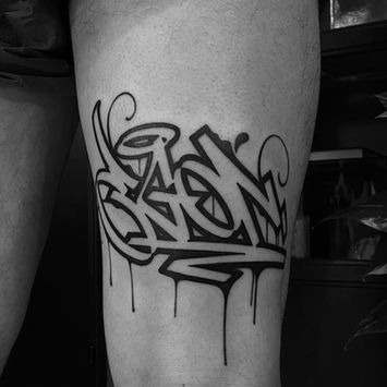 Rae Primo tatuaggio scritta lettering milano italia