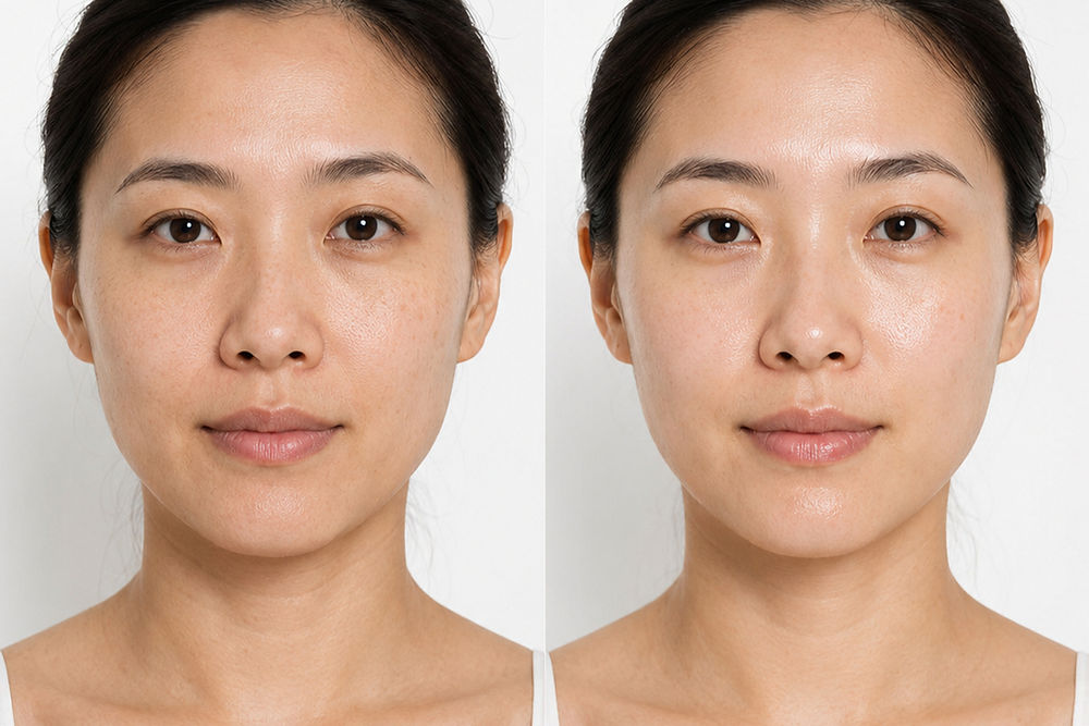 Deep Hydrate Aqua Facial Before and After Results