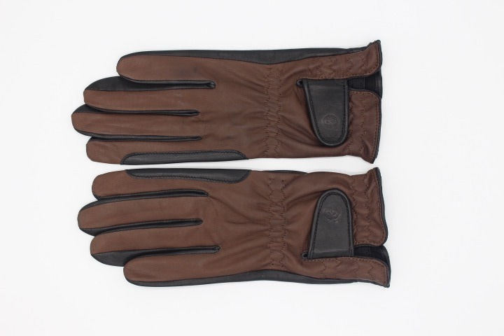 Miniaturbild: Leder Reithandschuhe Profi conker black