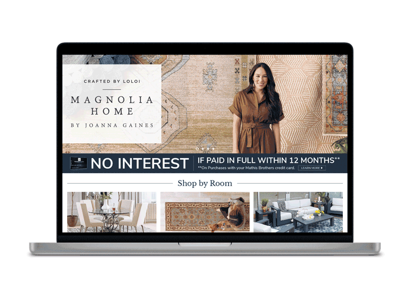 Rugs landing page