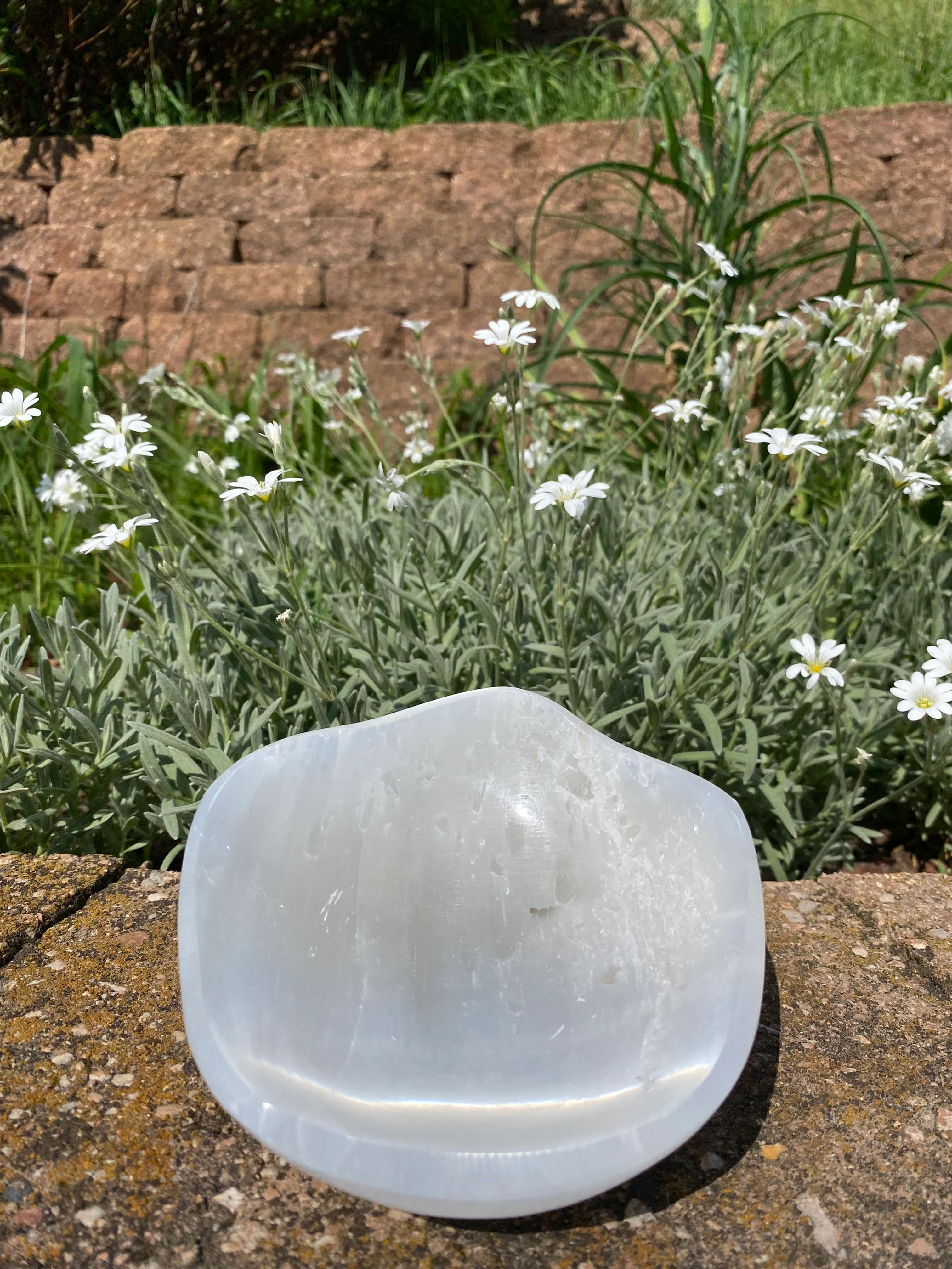 Selenite trinket bowl Large