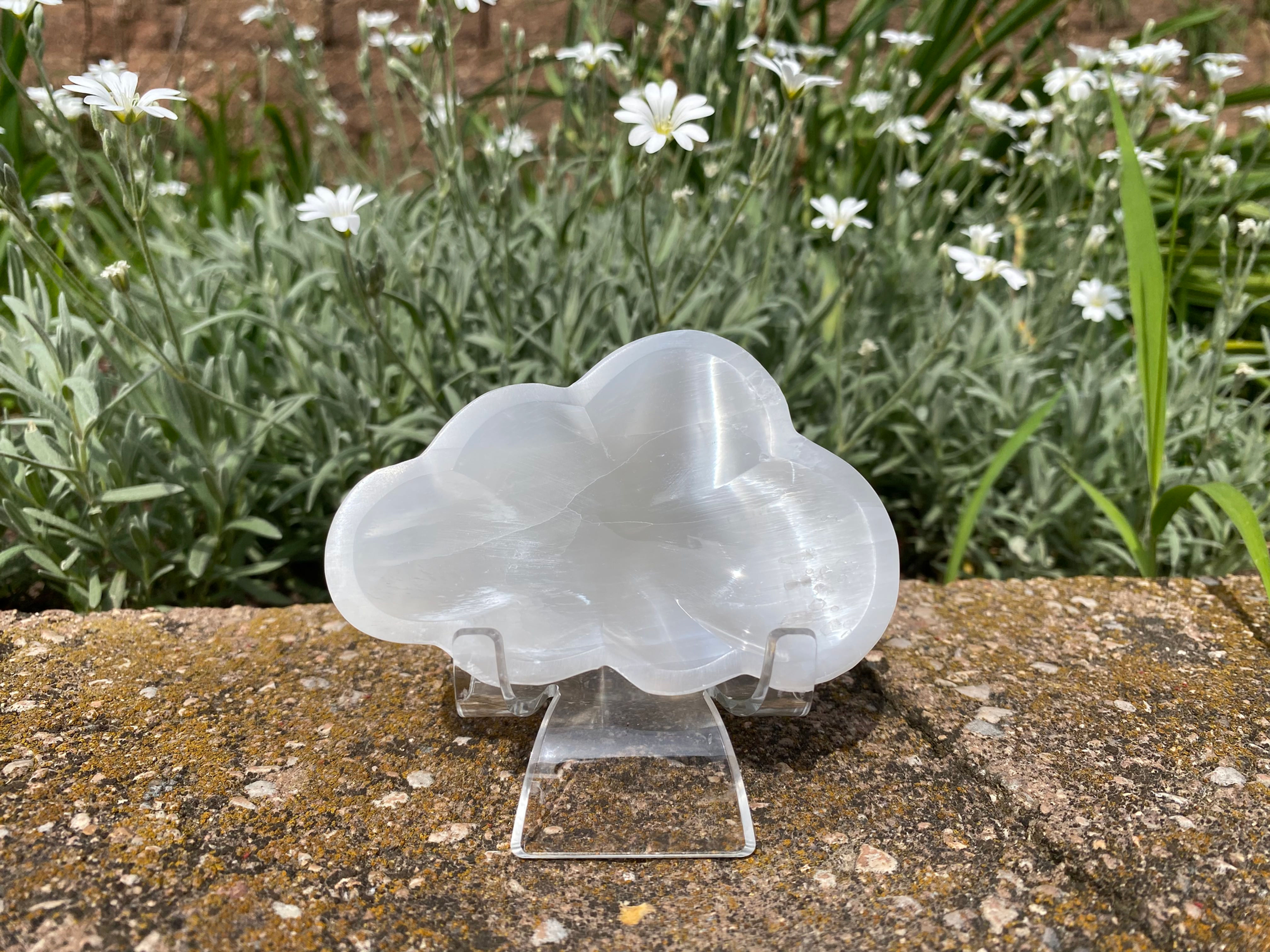 Selenite Cloud Trinket Bowl (Medium)