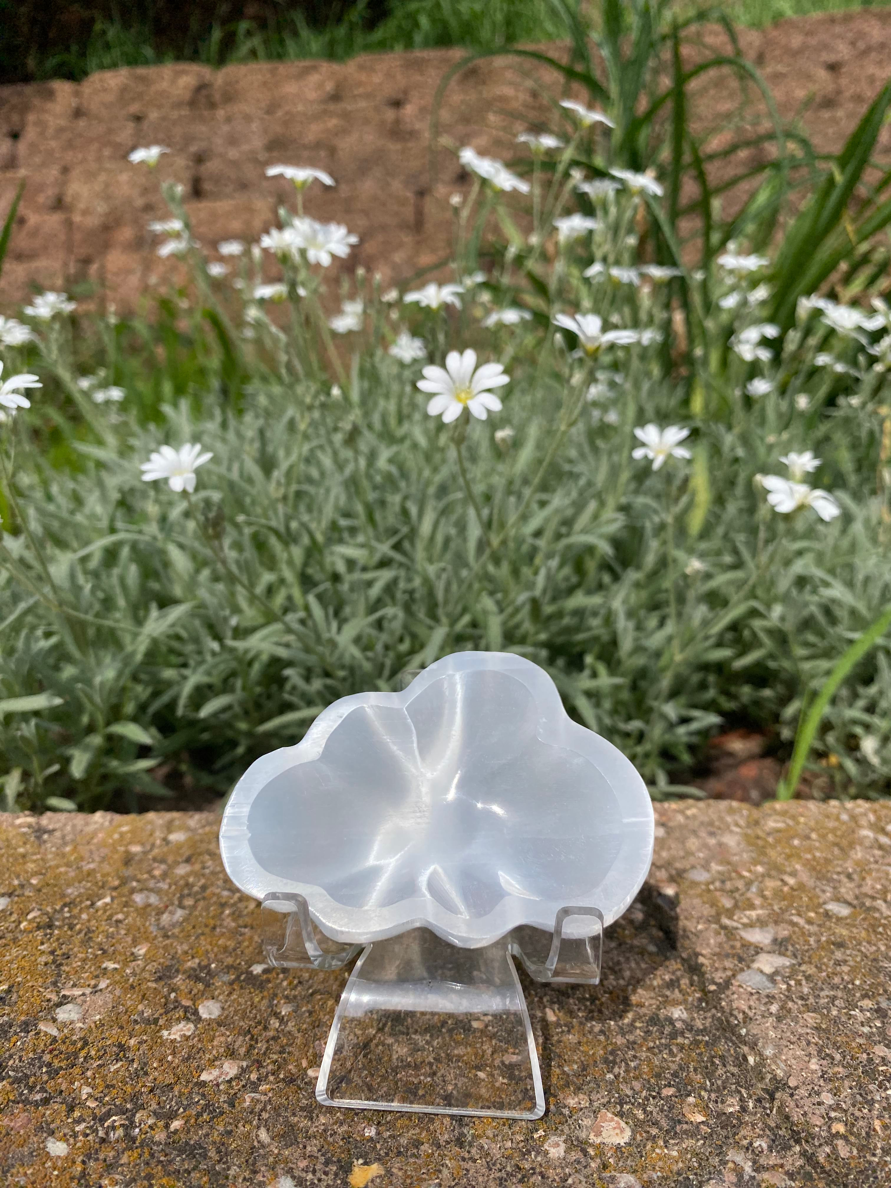 Selenite Cloud Trinket Bowl (Small)