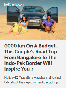 6000 km On A Budget. This Couple's Road Trip From Bangalore To The Indo-Pak Border Will Inspire You