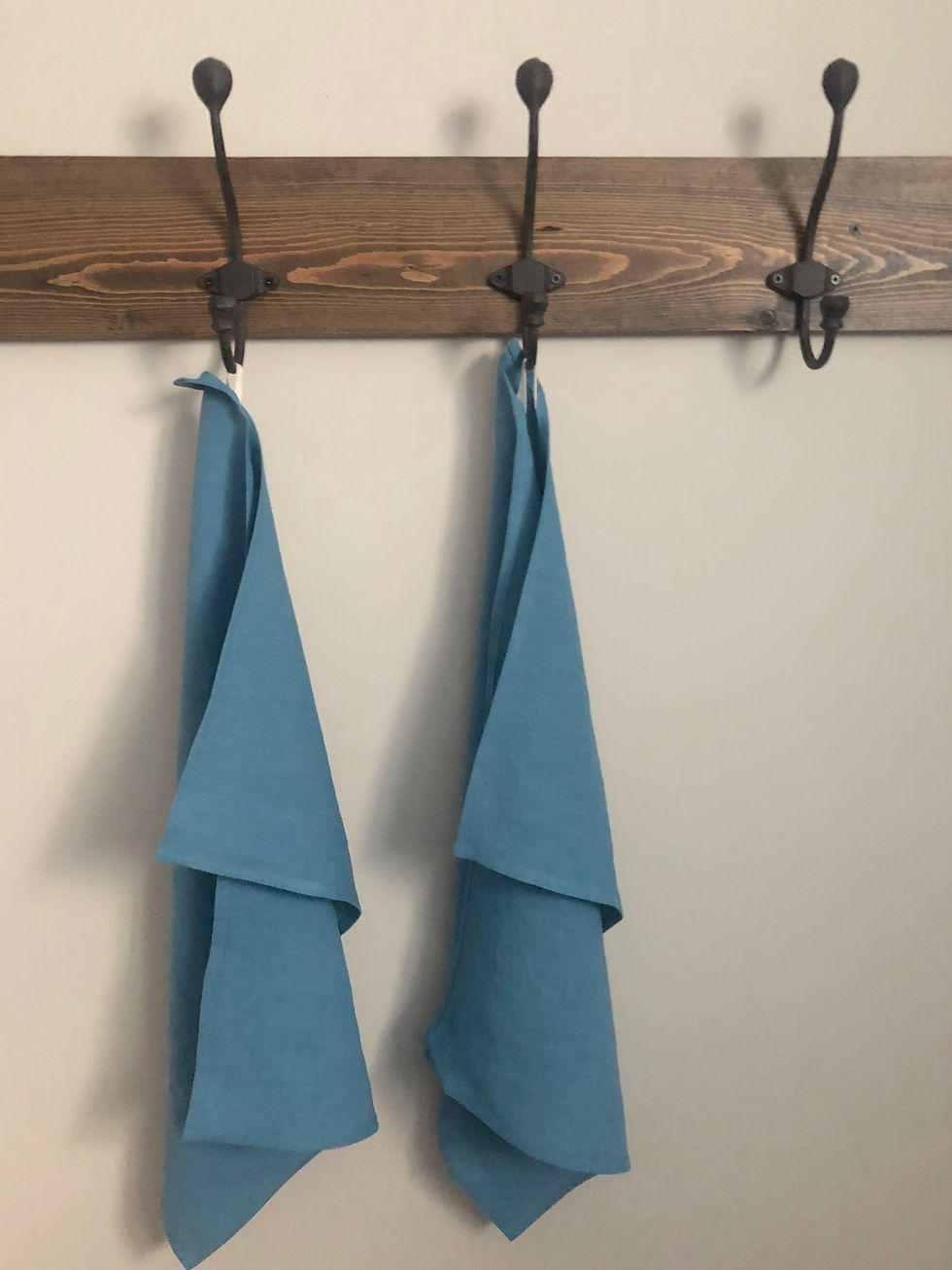 Spring Blue Linen Tea Towels - 2 pk