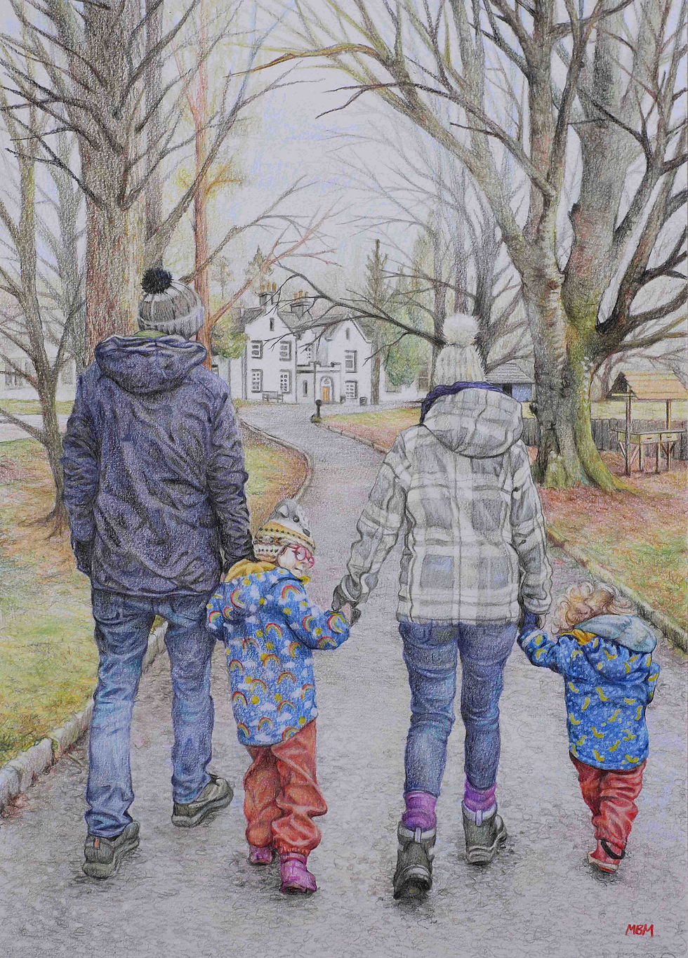'Walking in Nethy Bridge'