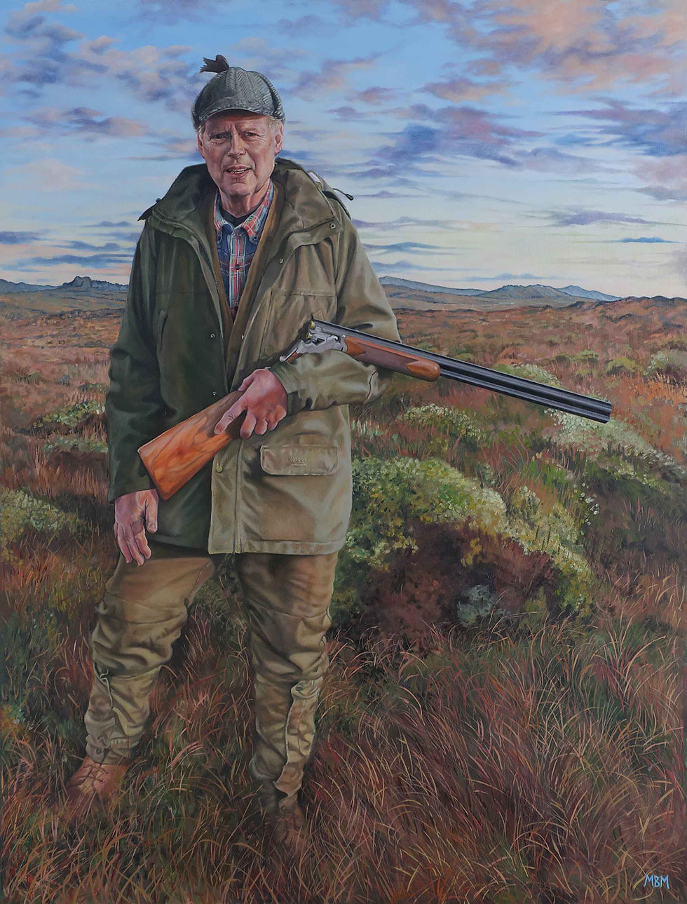 'Portrait of Alasdair in Pentland Moor'