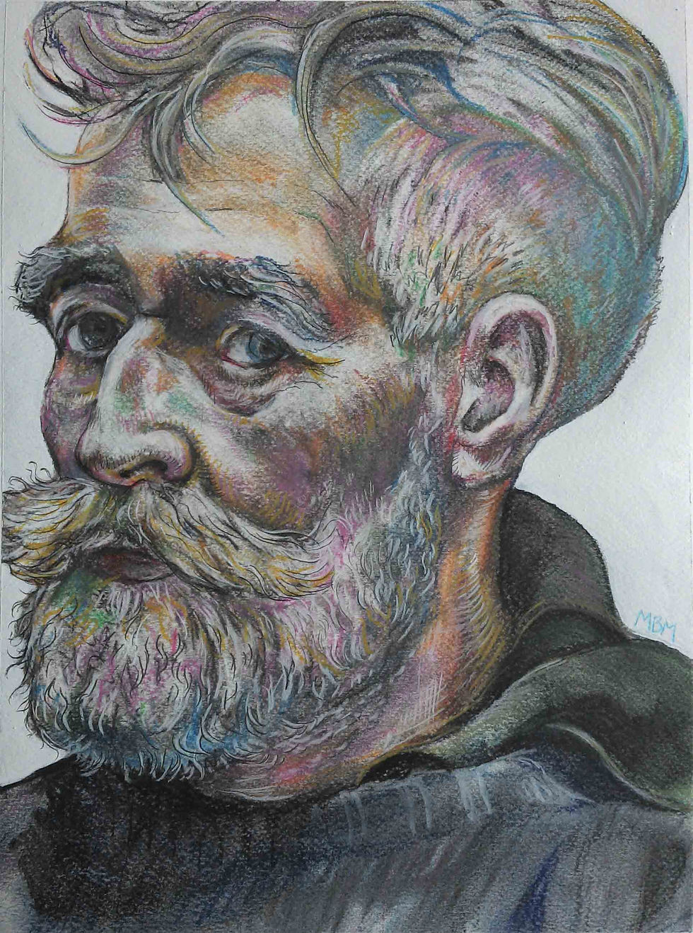 'Colour Head Study of John Byrne'