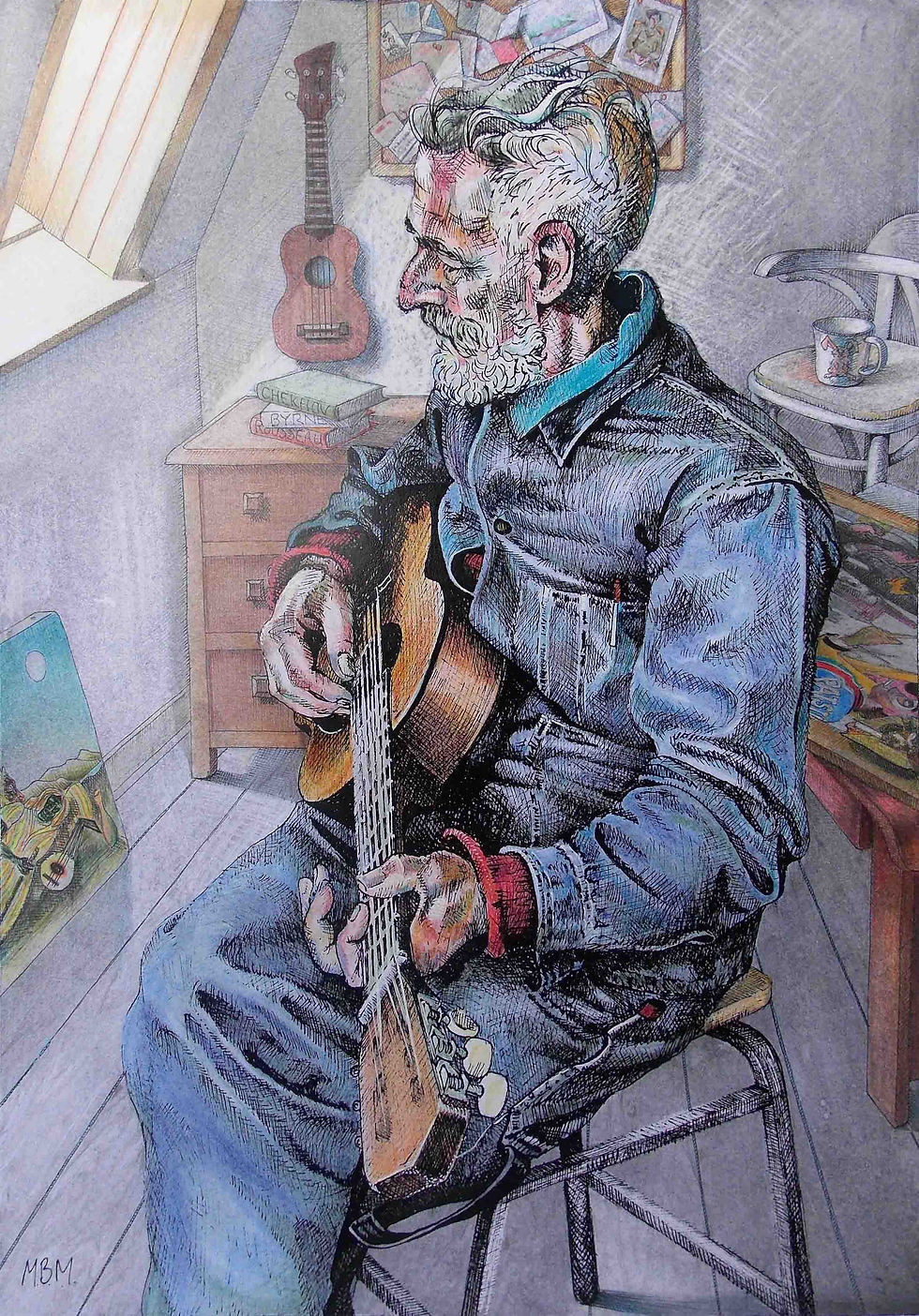 'John Byrne in his Studio'