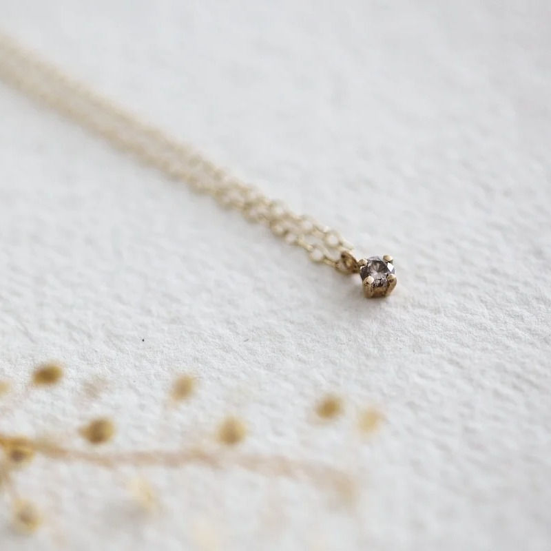 Thumbnail: 3.0mm 'little champagne diamond' Necklace